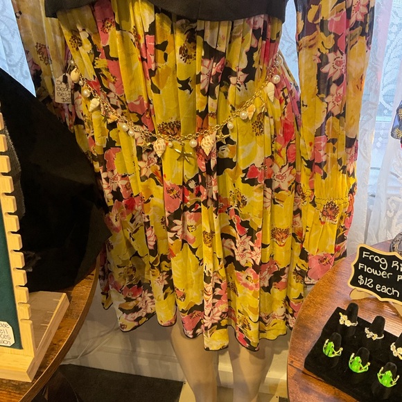 Free People Yellow Floral Vested Alice Dress - Picture 9 of 9